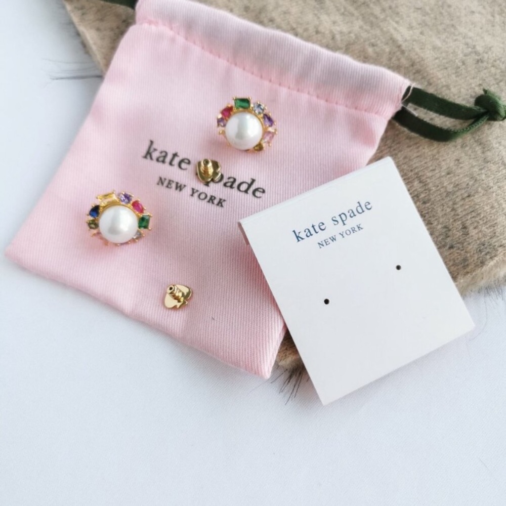 Kate Spade Multicolor Pearl Stud Earrings - Picture 5 of 7